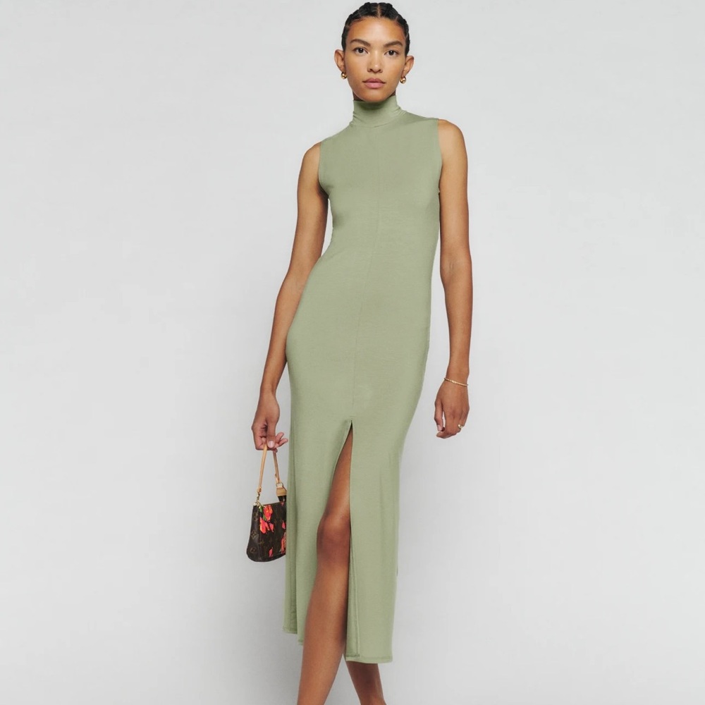 Reformation Axton Artichoke Knit Dress XS